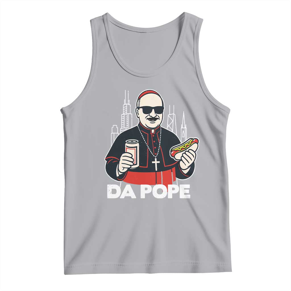 Funny Da Pope Chicago Hot Dog Tank Top 267th Pope Leo XIV TS02 Athletic Heather Print Your Wear
