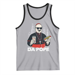 Funny Da Pope Chicago Hot Dog Tank Top 267th Pope Leo XIV TS02 Athletic Heather Black Print Your Wear