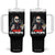 Funny Da Pope Chicago Hot Dog Tumbler With Handle 267th Pope Leo XIV TS02 One Size: 40 oz Black Print Your Wear