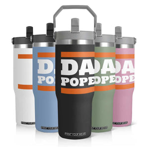 Funny Da Pope From America Chicago Flip Straw Tumbler TS11 Print Your Wear