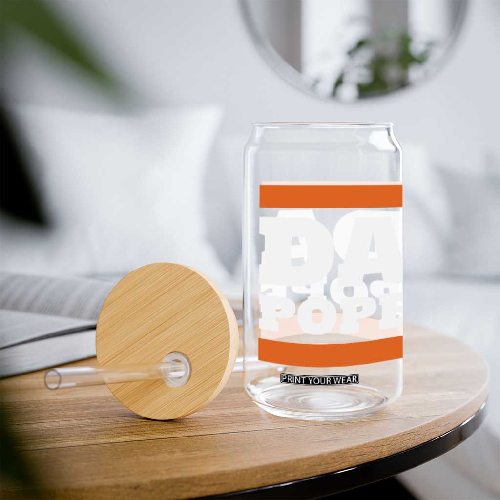 Funny Da Pope From America Chicago Glass Can TS11 Print Your Wear