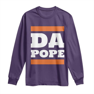 Funny Da Pope From America Chicago Long Sleeve Shirt TS11 Purple Print Your Wear