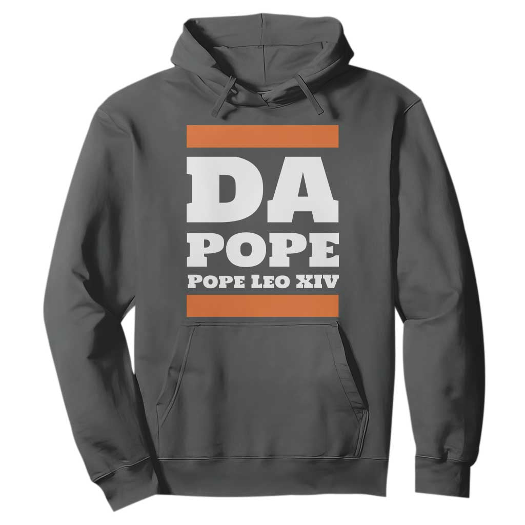 Funny Da Pope From America Chicago Pope Leo XIV Hoodie TS11 Dark Heather Print Your Wear