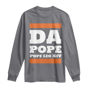 Funny Da Pope From America Chicago Pope Leo XIV Long Sleeve Shirt TS11 Charcoal Print Your Wear