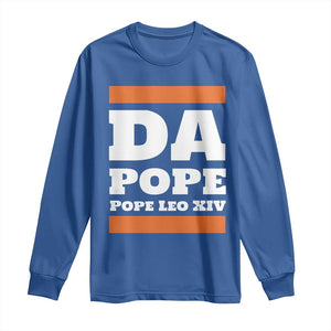 Funny Da Pope From America Chicago Pope Leo XIV Long Sleeve Shirt TS11 Royal Blue Print Your Wear
