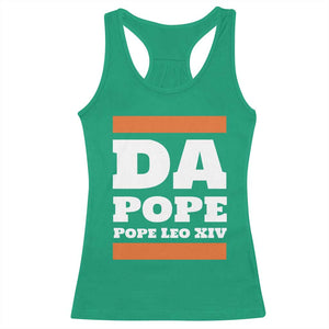 Funny Da Pope From America Chicago Pope Leo XIV Racerback Tank Top TS11 Irish Green Print Your Wear