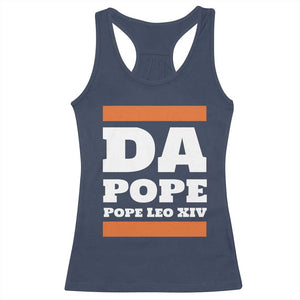 Funny Da Pope From America Chicago Pope Leo XIV Racerback Tank Top TS11 Navy Print Your Wear