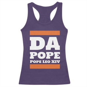 Funny Da Pope From America Chicago Pope Leo XIV Racerback Tank Top TS11 Purple Print Your Wear
