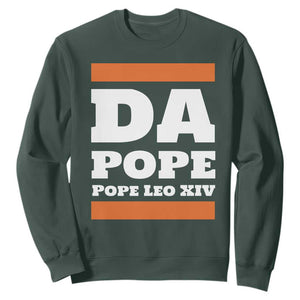 Funny Da Pope From America Chicago Pope Leo XIV Sweatshirt TS11 Dark Forest Green Print Your Wear
