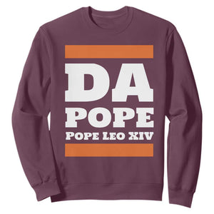Funny Da Pope From America Chicago Pope Leo XIV Sweatshirt TS11 Maroon Print Your Wear