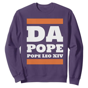 Funny Da Pope From America Chicago Pope Leo XIV Sweatshirt TS11 Purple Print Your Wear