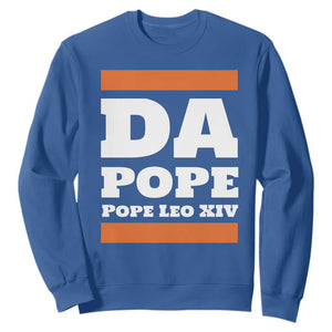 Funny Da Pope From America Chicago Pope Leo XIV Sweatshirt TS11 Royal Blue Print Your Wear