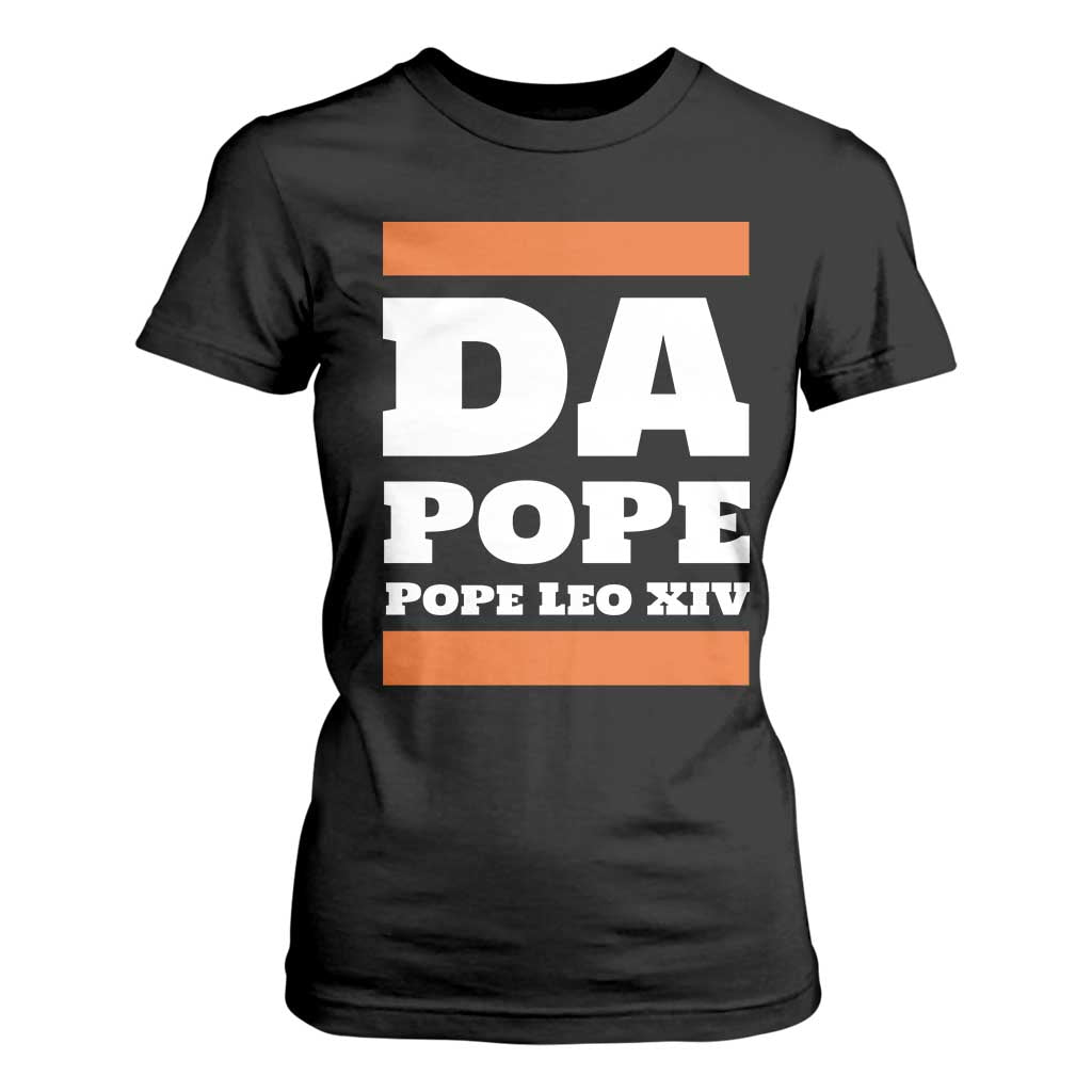 Funny Da Pope From America Chicago Pope Leo XIV T Shirt For Women TS11 Black Print Your Wear
