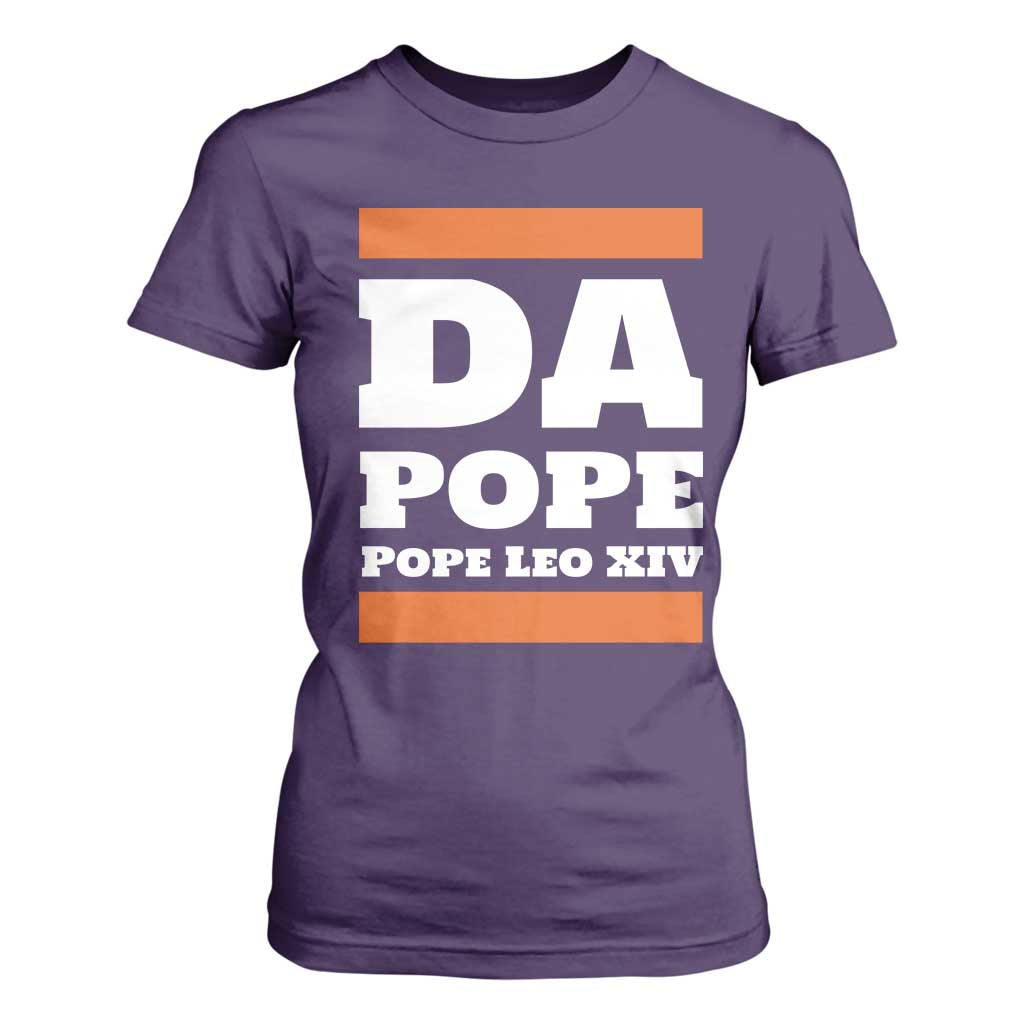 Funny Da Pope From America Chicago Pope Leo XIV T Shirt For Women TS11 Purple Print Your Wear