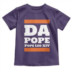 Funny Da Pope From America Chicago Pope Leo XIV Toddler T Shirt TS11 Purple Print Your Wear