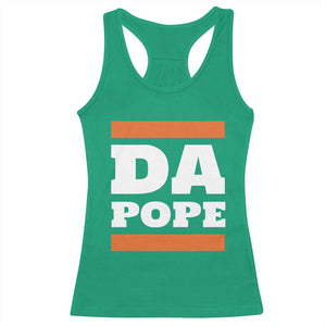 Funny Da Pope From America Chicago Racerback Tank Top TS11 Irish Green Print Your Wear