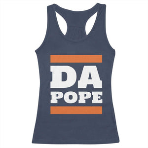 Funny Da Pope From America Chicago Racerback Tank Top TS11 Navy Print Your Wear