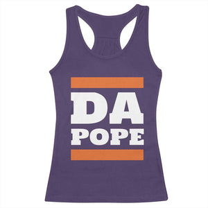 Funny Da Pope From America Chicago Racerback Tank Top TS11 Purple Print Your Wear