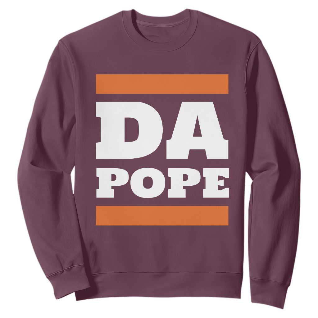 Funny Da Pope From America Chicago Sweatshirt TS11 Maroon Print Your Wear