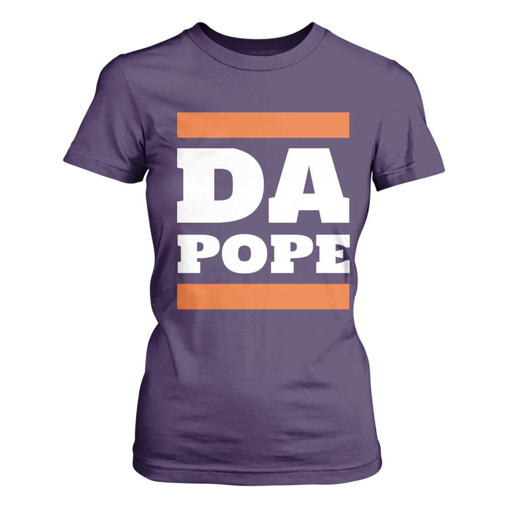 Funny Da Pope From America Chicago T Shirt For Women TS11 Purple Print Your Wear