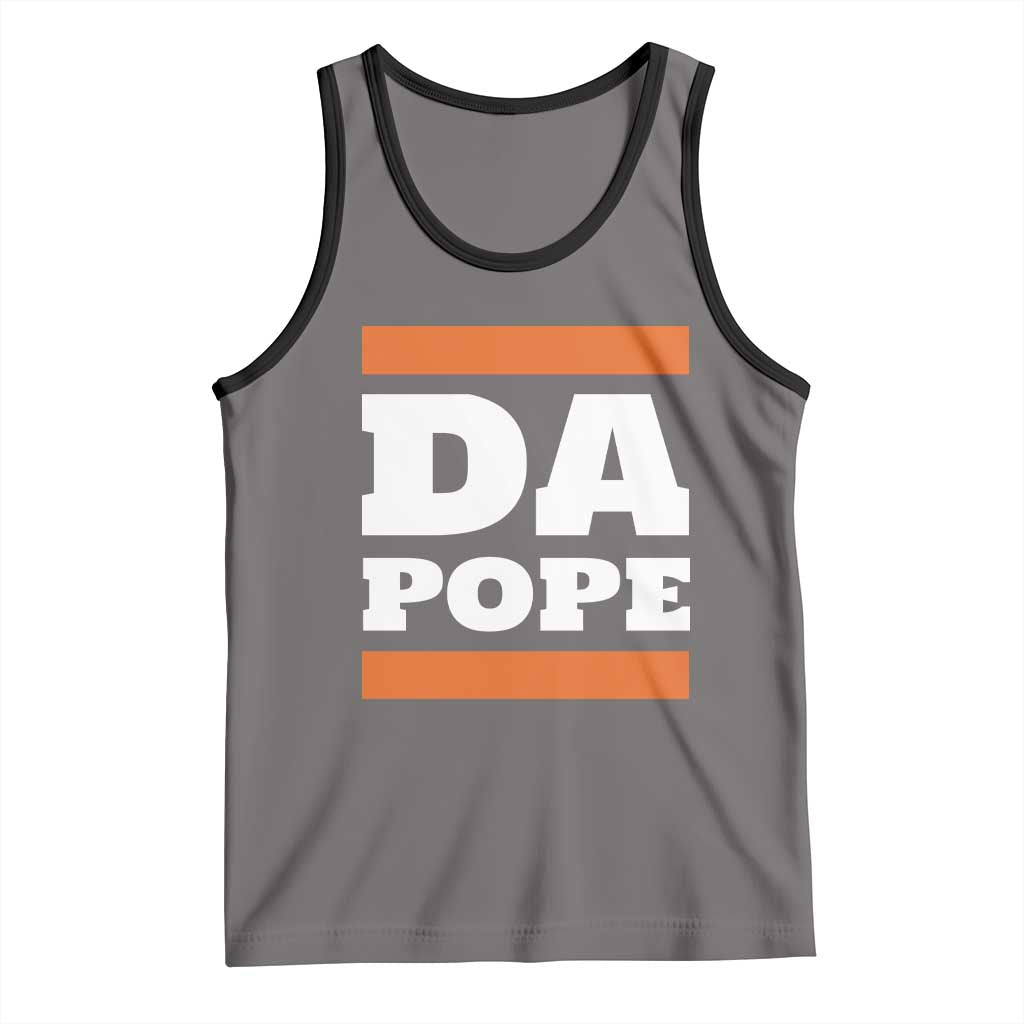 Funny Da Pope From America Chicago Tank Top TS11 Deep Heather Black Print Your Wear
