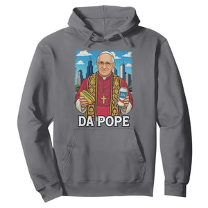 Funny Da Pope Leo XIV Hoodie 267th Pope Chicago Hot Dog and Beer TS02 Charcoal Print Your Wear
