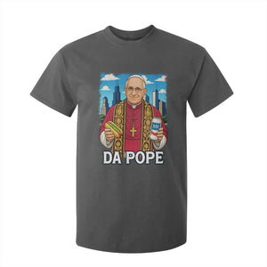 Funny Da Pope Leo XIV T Shirt For Kid 267th Pope Chicago Hot Dog and Beer TS02 Dark Heather Print Your Wear