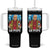 Funny Da Pope Leo XIV Tumbler With Handle 267th Pope Chicago Hot Dog and Beer TS02 One Size: 40 oz Black Print Your Wear