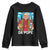 Funny Da Pope Leo XIV Youth Sweatshirt 267th Pope Chicago Hot Dog and Beer TS02 Black Print Your Wear