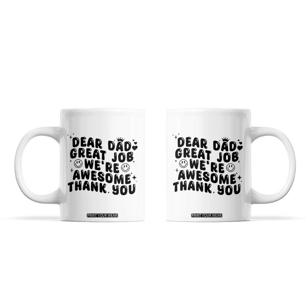 Funny Dad Coffee Mug Dad Father Step Dad Gift Fathers Day TB10 White Print Your Wear