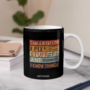 Funny Dad Coffee Mug Grandpa Mechanic Handyman Step Dad Fathers Day Gift Retro TB10 Print Your Wear
