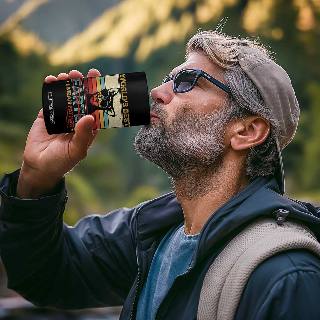 Funny Dad Dog 4 in 1 Can Cooler Tumbler Fathers Day World's Best Farter I Mean Father TS10 Print Your Wear