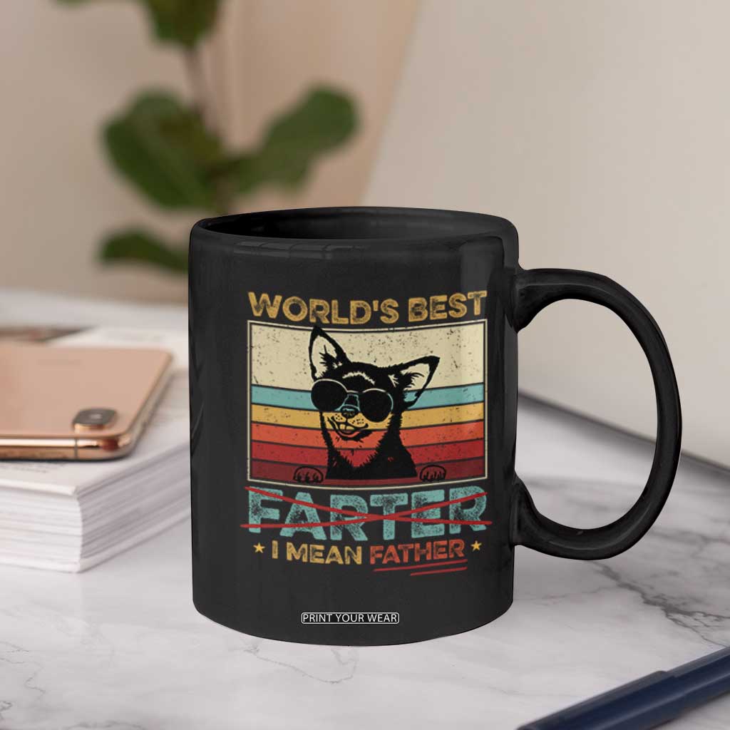Funny Dad Dog Coffee Mug Fathers Day World's Best Farter I Mean Father TS10 Print Your Wear