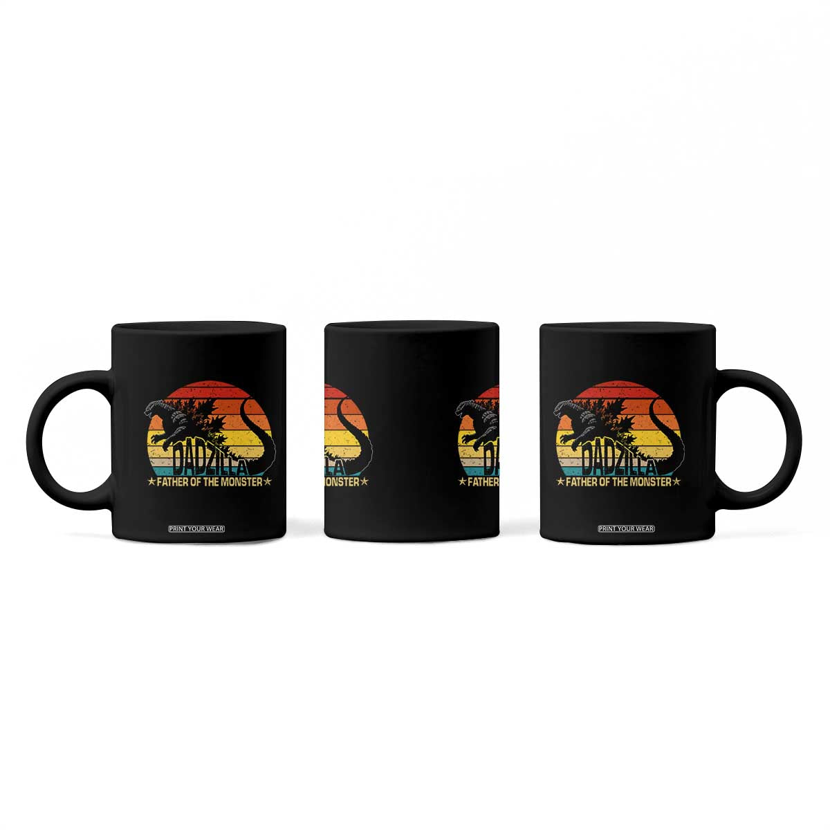 Funny Dad Giant Monster Coffee Mug Dadzilla Father Of The Monster Fathers Day TS11 Print Your Wear
