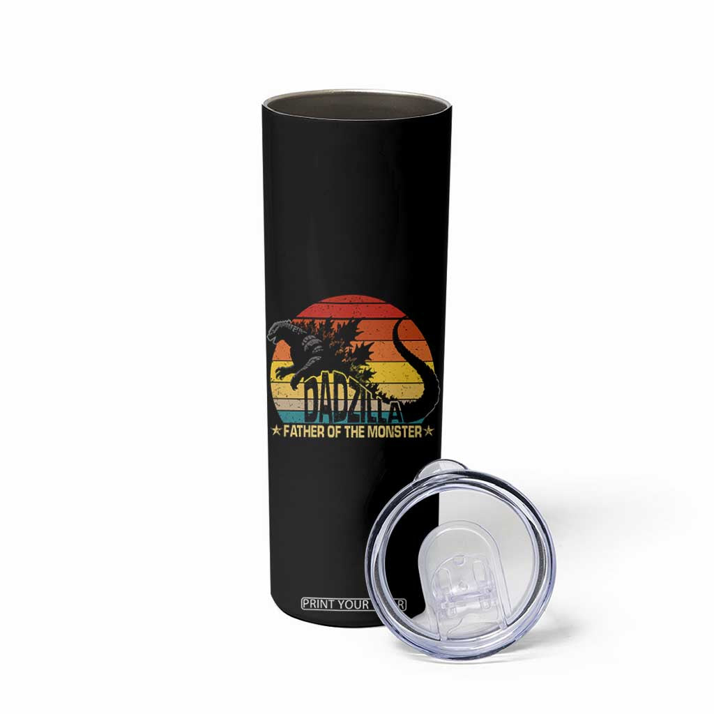 Funny Dad Giant Monster Skinny Tumbler Dadzilla Father Of The Monster Fathers Day TS11 Print Your Wear