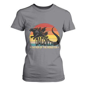 Funny Dad Giant Monster T Shirt For Women Dadzilla Father Of The Monster Fathers Day TS11 Charcoal Print Your Wear