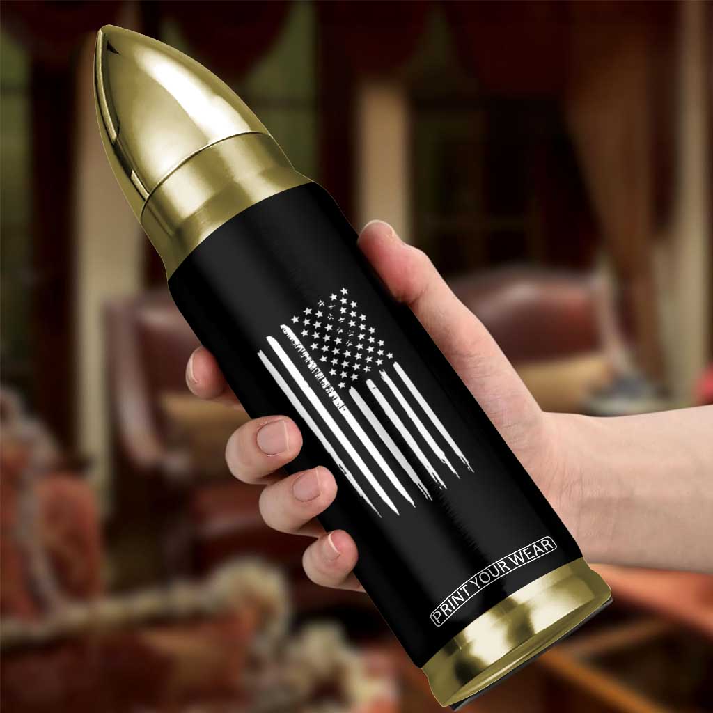 Funny Dad Grandpa Bullet Tumbler That's What I Do I Fix Stuff And I Know Things American Flag TB10 Print Your Wear