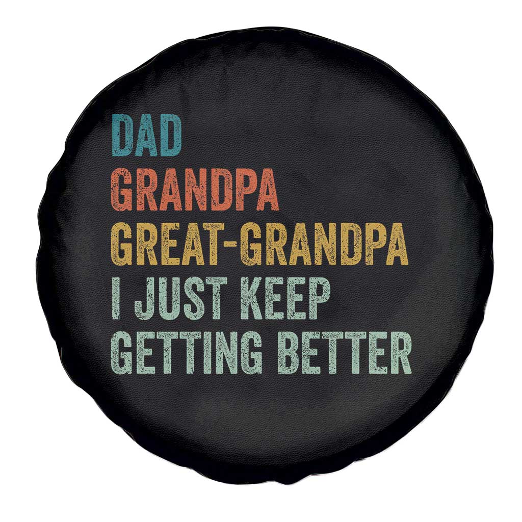 Funny Dad Great Grandpa Spare Tire Cover Retro Fathers Day TS10 Print Your Wear