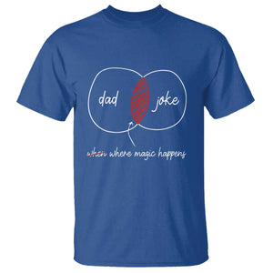 Funny Dad Joke Where Magic Happens T Shirt Fathers Day TS11 Royal Blue Print Your Wear