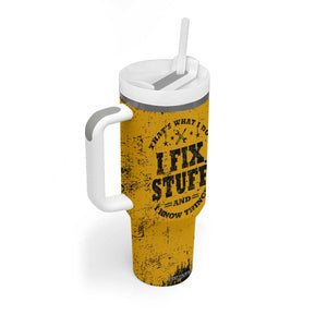 Funny Dad Tumbler With Handle Grandpa Mechanic Handyman Engine Oil Filter Cup TB10 Print Your Wear