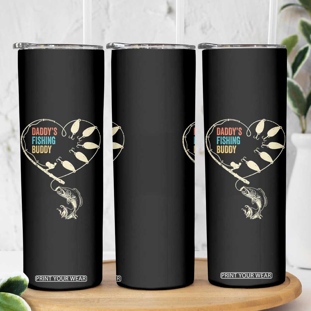 Funny Daddys Fishing Buddy Skinny Tumbler Fisherman Dad Son Daughter TS11 Print Your Wear
