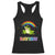 Funny Dayenu Frog Rainbow Racerback Tank Top Passover Celebration with Pride Vibes TS02 Black Print Your Wear