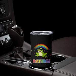 Funny Dayenu Frog Rainbow Tumbler Cup Passover Celebration with Pride Vibes TS02 Print Your Wear