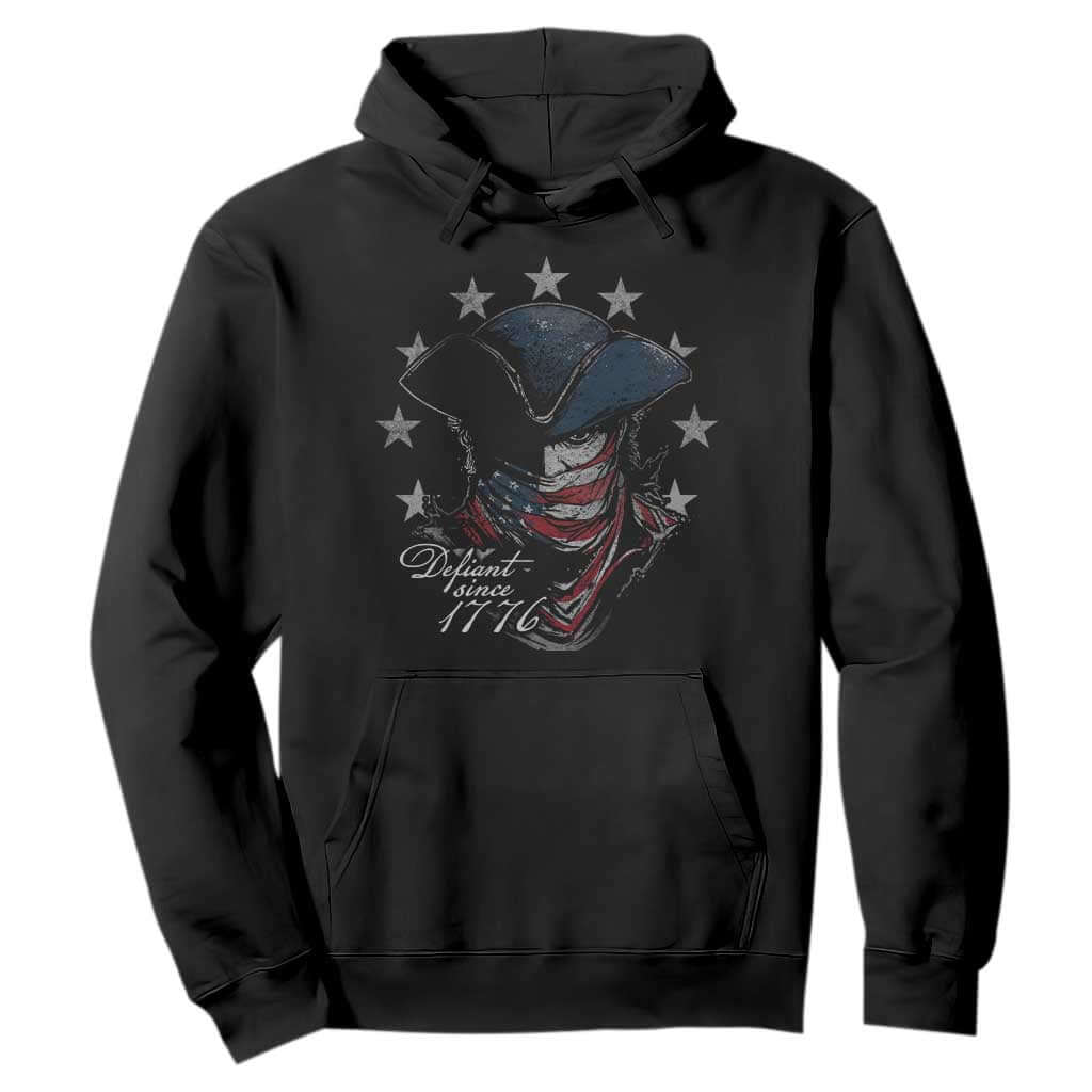 Funny Defiant Since 1776 Hoodie Minutemen American Revolution TS11 Black Print Your Wear