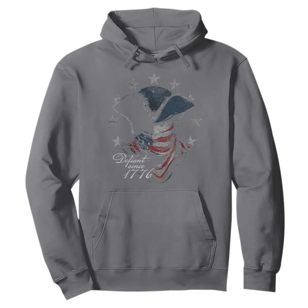 Funny Defiant Since 1776 Hoodie Minutemen American Revolution TS11 Charcoal Print Your Wear