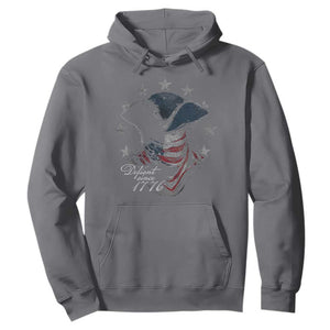 Funny Defiant Since 1776 Hoodie Minutemen American Revolution TS11 Charcoal Print Your Wear