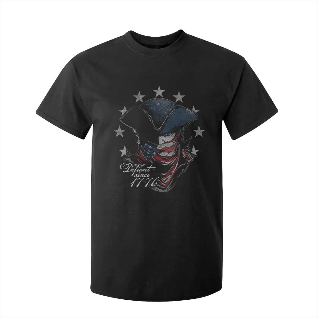 Funny Defiant Since 1776 T Shirt For Kid Minutemen American Revolution TS11 Black Print Your Wear