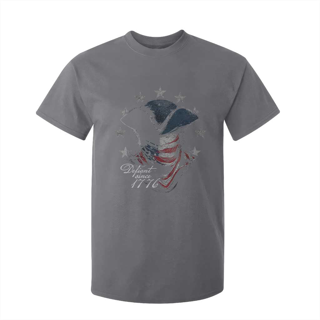 Funny Defiant Since 1776 T Shirt For Kid Minutemen American Revolution TS11 Charcoal Print Your Wear