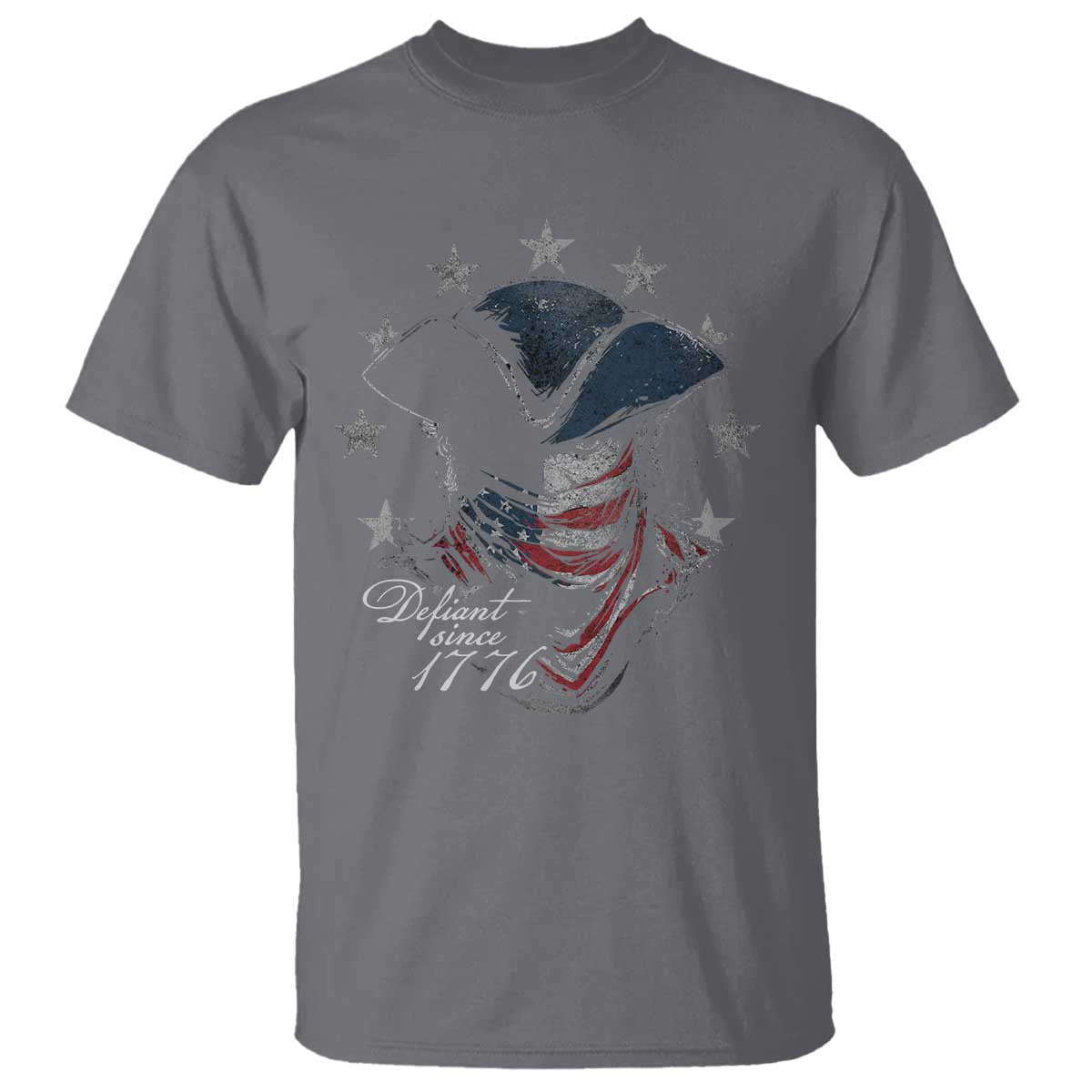 Funny Defiant Since 1776 T Shirt Minutemen American Revolution TS11 Charcoal Print Your Wear