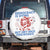 Funny Democracy Is Dying But Hey Nice Fireworks 4th Of July Spare Tire Cover TS10 No hole White Print Your Wear